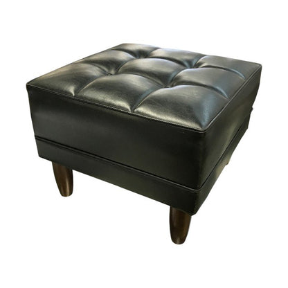 karimoku カリモク オットマン ヴィンテージ レトロ 家具 スツール ブラック 中古 T1