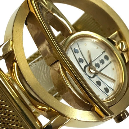 Vivienne Westwood ヴィヴィアンウエストウッド 腕時計 レディース クォーツ アナログ サークルオーブ 金属ベルト ゴールド VW-77A3 中古 T1