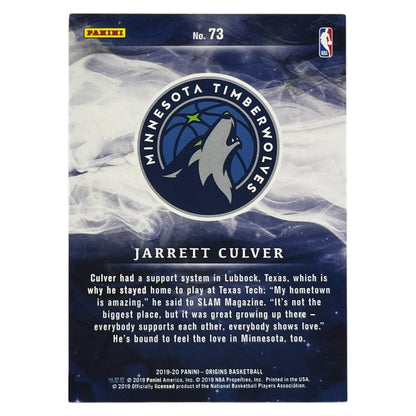 PANINI NBAカード ORIGINS JARRETT CULVER MINNESOTA TIMBERWOLVES /75 #73 中古 IT2