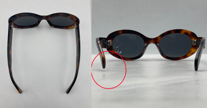 CELINE セリーヌ トリオンフ オーバル型 サングラス CL40194U 中古 D4