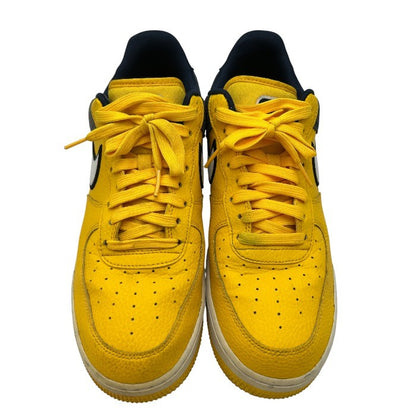 NIKE ナイキ エアフォース スニーカー AO24399-700 28cm 靴 シューズ メンズ イエロー ネイビー 中古 W４