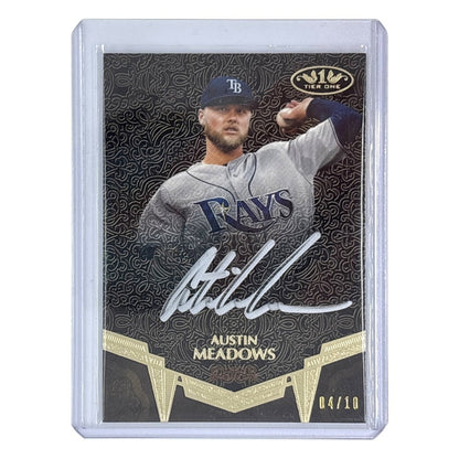 TOPPS MLBカード TIER ONE AUSTIN MEADOWS TAMPA BAY RAYS /10 #BA-AME 中古 IT1