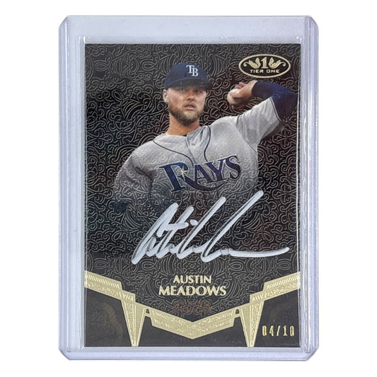 TOPPS MLBカード TIER ONE AUSTIN MEADOWS TAMPA BAY RAYS /10 #BA-AME 中古 IT1