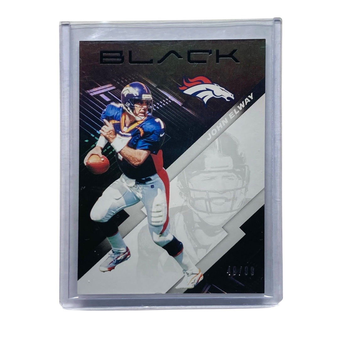 PANINI NFLカード BLACK JOHN ELWAY BRONCOS 40/99 #28 中古 IT2