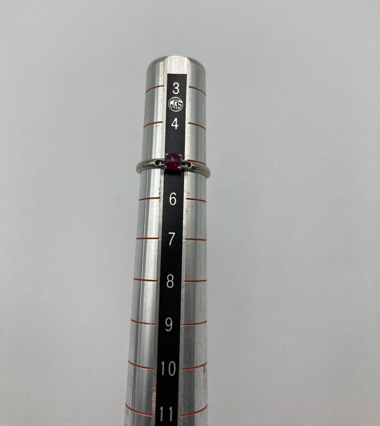 ジュエリーマキ PWG9 パラホワイトゴールド リング 5号 中古 D4