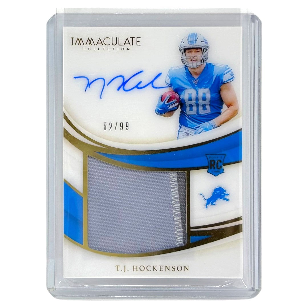 PANINI NFLカード IMMACULATE COLLECTION T.J. HOCKENSON DETROIT LIONS /99 #PP-TJ 中古 IT1