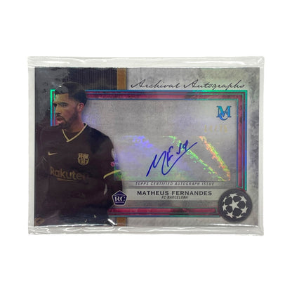 TOPPS サッカーカード MUSEUM COLLECTION ARCHIVAL AUTOGRAPH MATHEUS FERNANDES BARCELONA 14/75 #AA-MF 中古 IT1