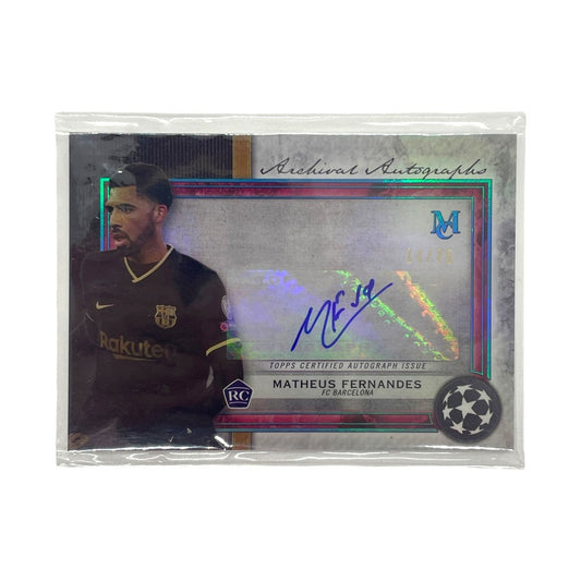 TOPPS サッカーカード MUSEUM COLLECTION ARCHIVAL AUTOGRAPH MATHEUS FERNANDES BARCELONA 14/75 #AA-MF 中古 IT1