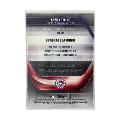 TOPPS MLBカード FINEST ROWDY TELLEZ TORONTO BLUE JAYS 17/99 #FFA-RT 中古 IT1
