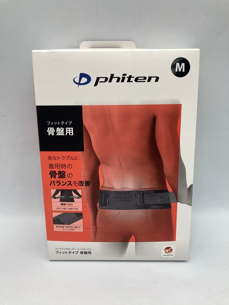 phiten ファイテンサポーター ナノメタックス フィットタイプ 骨盤用 サイズM 中古 D4