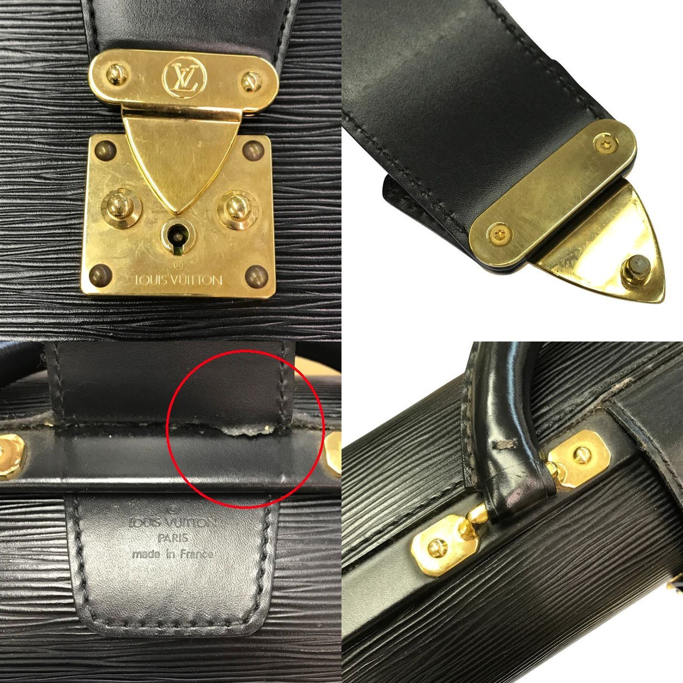 LOUIS VUITTON ルイ ヴィトン エピ セルヴィエット フェルモワール ビジネスバッグ メンズ ブリーフケース ドクターバッグ ノワール M54352 中古 T1