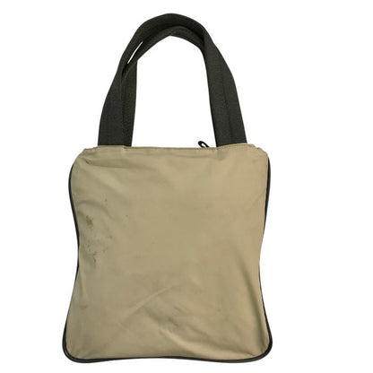 PRADA プラダ スポーツ トートバッグ ユニセックス ナイロン ファスナー ミニサイズ ベージュ/グレー 4VA071 中古 T1