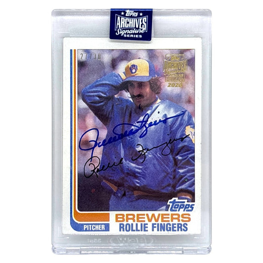 未開封品 TOPPS MLBカード ARCHIVES SIGNATURE SERIES ROLLIE FINGERS BREWERS /30 #585 中古 IT1