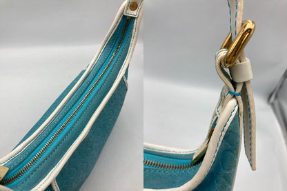 CELINE セリーヌ Cマカダム スエード ショルダーバッグ 中古 D4