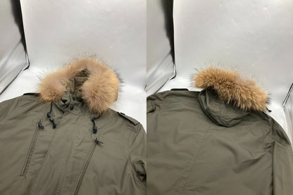 MEN’S MELROSE メンズメルローズ ライナー付 モッズコート カーキ サイズ3 メンズ 中古 D4