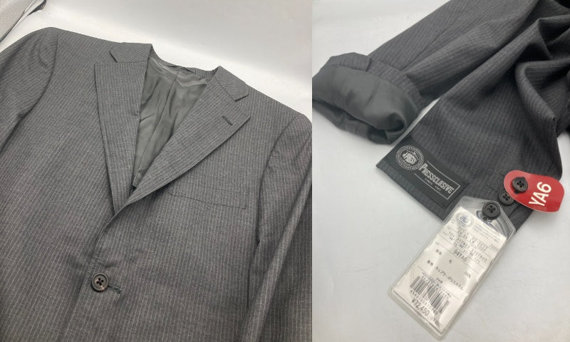 J.PRESS ジェイプレス PRESSCLUSIVE 3釦 ピンストライプ 背抜き セットアップ サイズYA6 メンズ 中古 D4