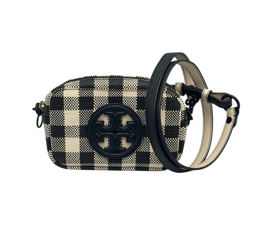 TORY BURCH トリーバーチ ペリー ボンベ ギンガム ミニバッグ 中古 D4