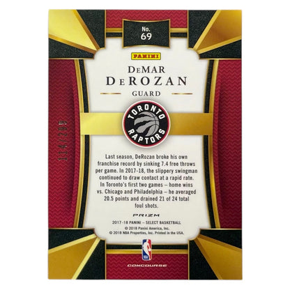 PANINI NBAカード SELECT PRIZM DEMAR DEROZAN RAPTORS /299 #69 中古 IT2