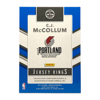 PANINI NBAカード DONRUSS C.J. MCCOLLUM PORTLAND TRAIL BLAZERS #JK-CM 中古 IT2