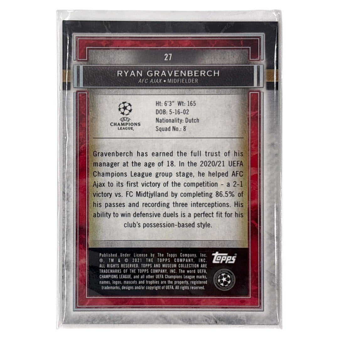 TOPPS サッカーカード MUSEUM COLLECTION RYAN GRAVENBERCH AJAX #27 中古 IT1