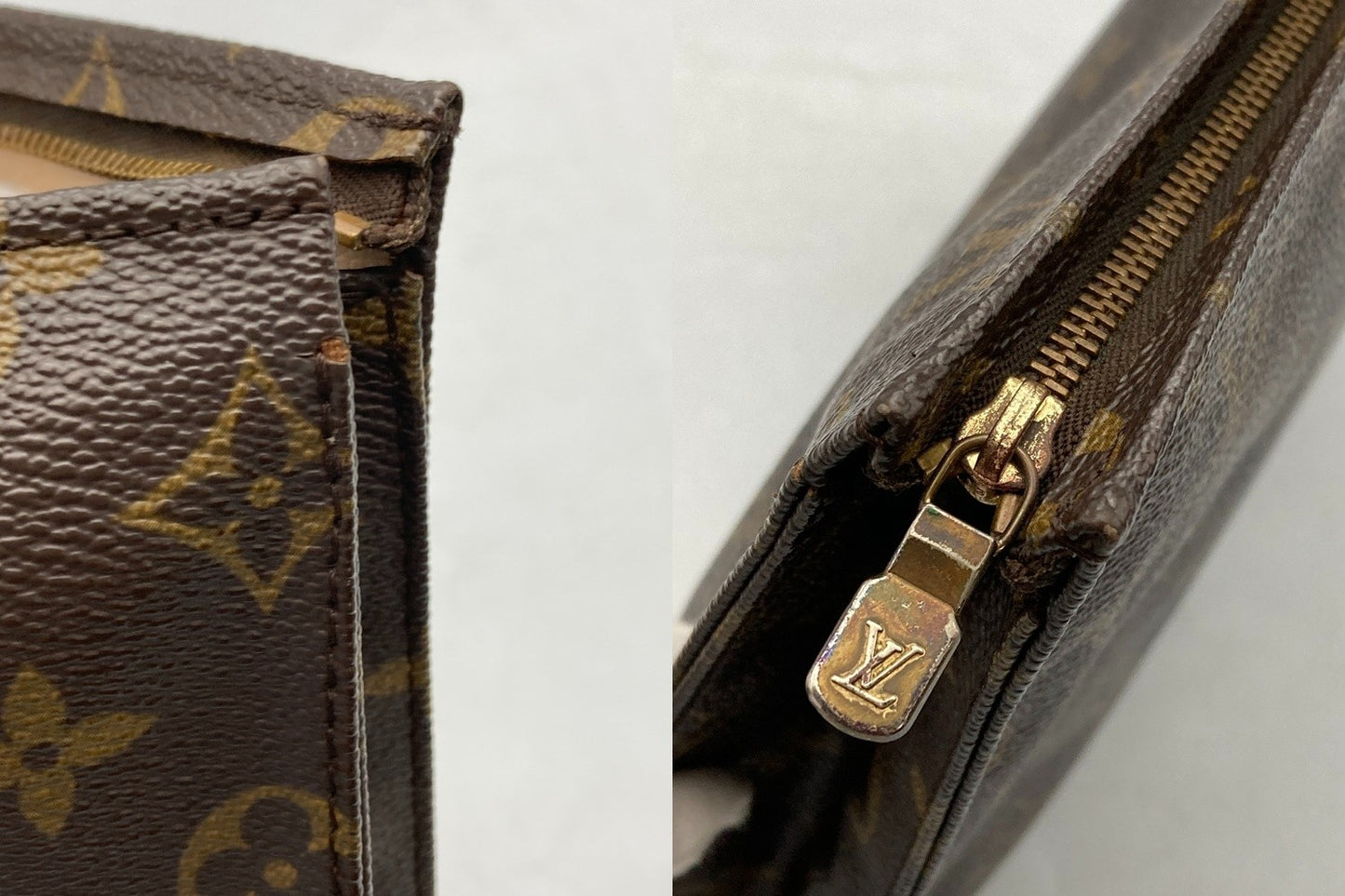 LOUIS VUITTON ルイヴィトン モノグラム ポッシュ トワレット26 化粧ポーチ M47542 中古 D4