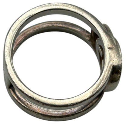 GUCCI インターロッキングG リング シルバー925 6号 グッチ Ag925 silver925 指輪 ブランド レディース 中古 W４