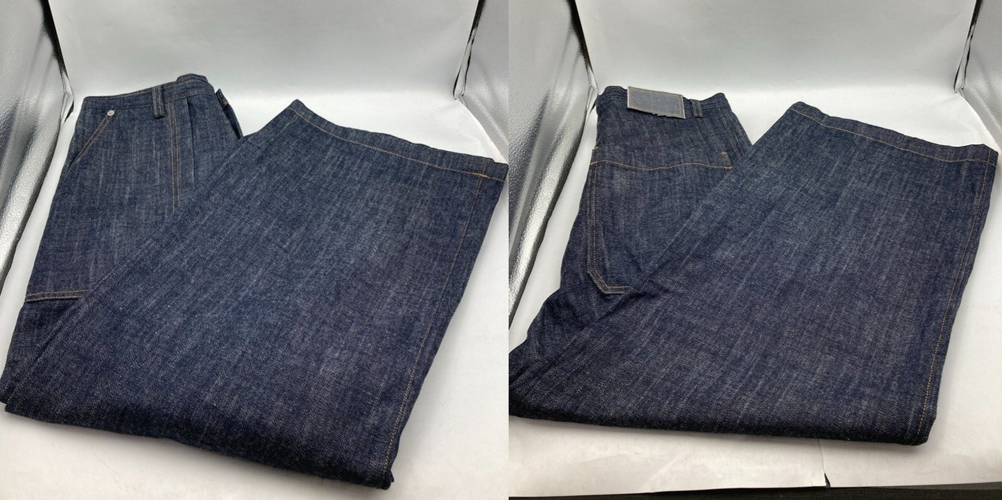 Y’s ワイズ ヨウジ ヤマモト 80OZ DENIM LONG STRAIGHT PANTS デニムパンツ YX-P99-027 サイズ1 レディース 中古 D4