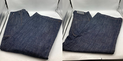 Y’s ワイズ ヨウジ ヤマモト 80OZ DENIM LONG STRAIGHT PANTS デニムパンツ YX-P99-027 サイズ1 レディース 中古 D4
