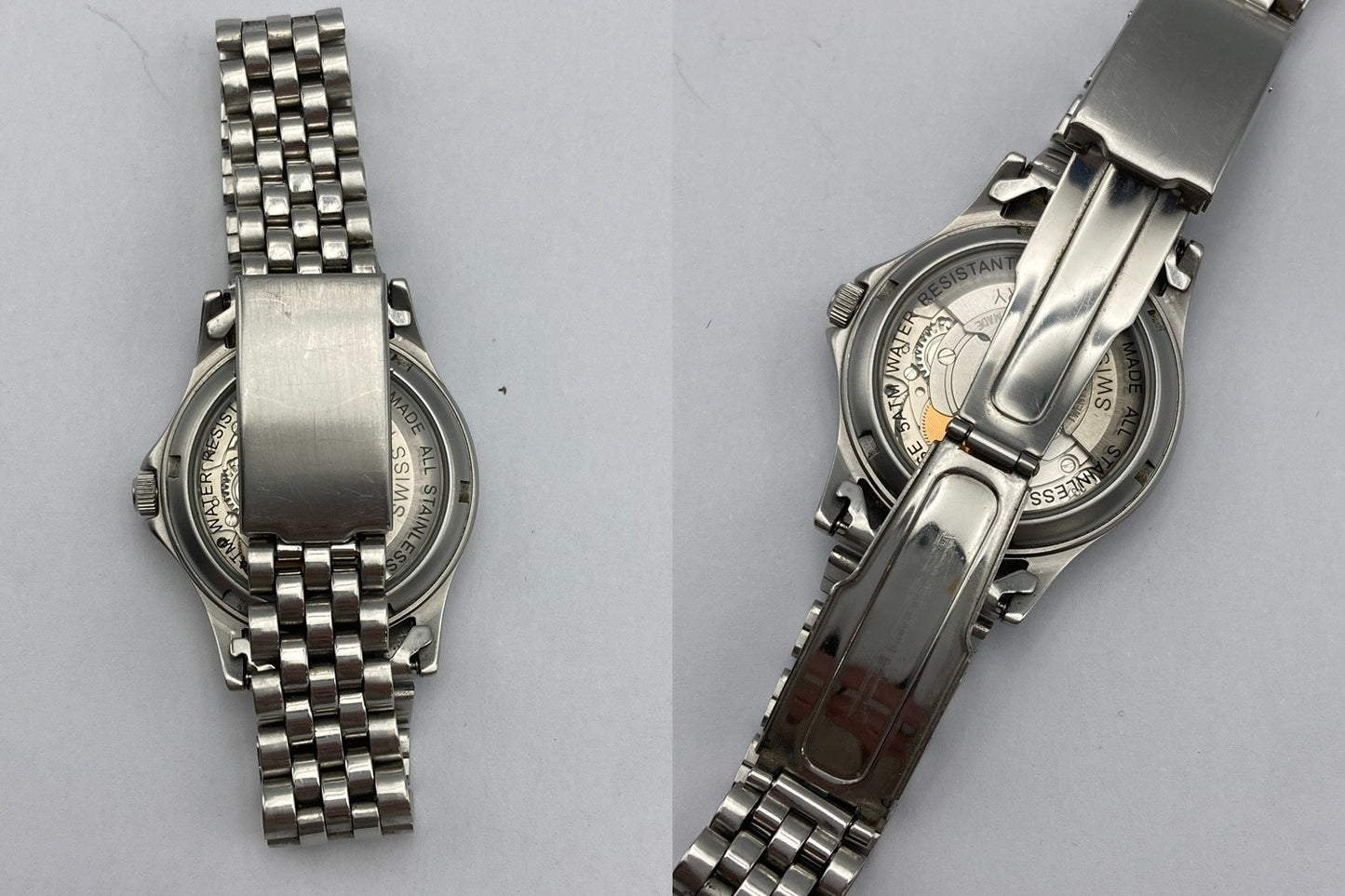 SWISS MILITARY スイスミリタリー 25石 裏スケルトン オートマティック 腕時計 5584 中古 D4