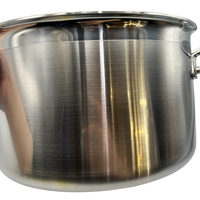 LE CREUSET ル・クルーゼ 4.0L 20cm 両手 鍋 ステンレス 調理器具 料理 IH 直火 キッチンツール 中古 W４