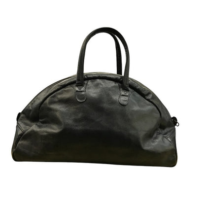 Jas-M.B. ジェスエムビー ボストンバッグ メンズ レザー ブラック 中古 N1