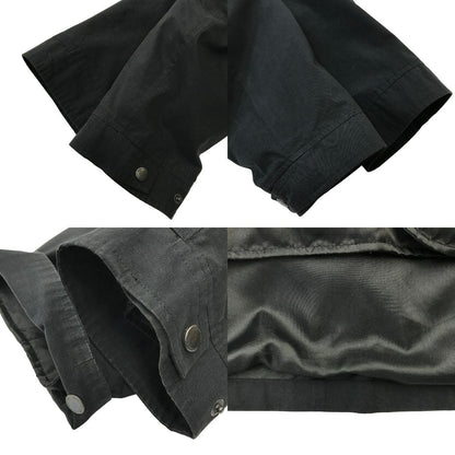 BURBERRY バーバリー コート メンズ ダウンライナー/フード付 コットン 裏地チェック柄 ブラック Mサイズ BBB85-585-09 中古 T1