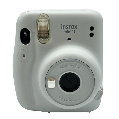FUJIFILM 富士フィルム instax mini11 インスタックス ミニ ICE WHITE チェキ カメラ セルフィーモード 中古 W1