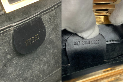 GUCCI グッチ スエード ミニハンドバッグ  007 2046 0284 中古 D4