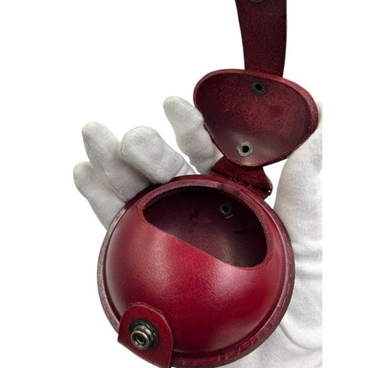 エスペラント esperanto Lサイズ コインケース 携帯灰皿 イングランドサドルレザー レッド マルチケース 牛革 小物 キーホルダー 中古 W1