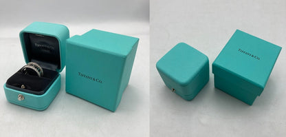 TIFFANY＆Co. ティファニー K18WG ハーフダイヤ アトラス オープンリング 13号 中古 D4