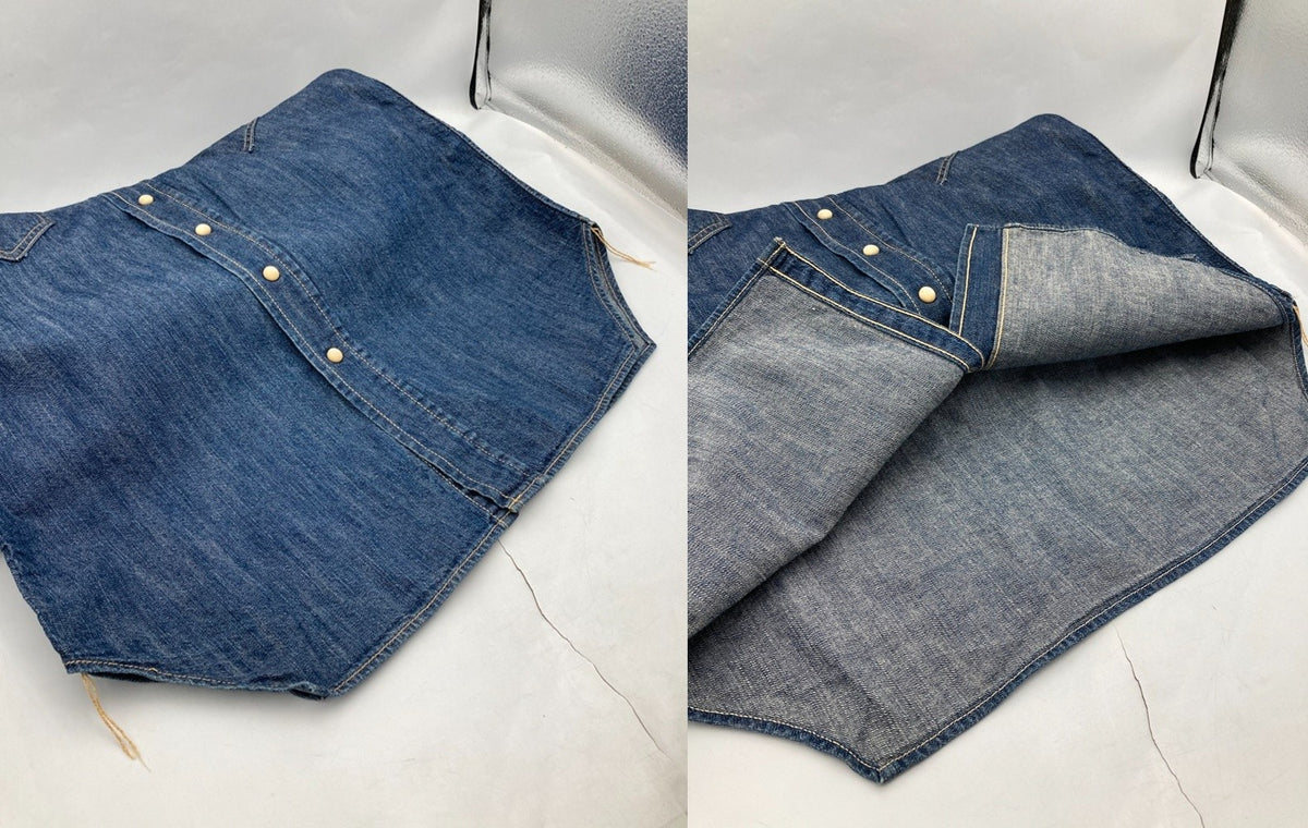 THE REAL McCOY’S ザリアルマッコイズ 600 RANCH 刺繍 ウエスタン デニムシャツ 半袖 サイズ15 メンズ 中古 D4