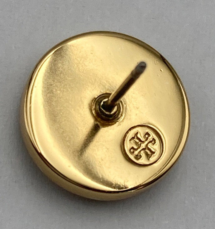 TORY BURCH トリーバーチ キラ エナメル サークルスタッドピアス 中古 D4