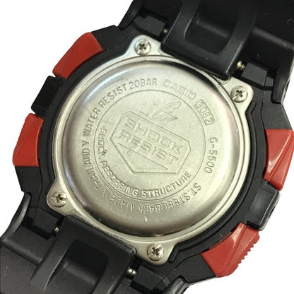 CASIO G-SHOCK 腕時計 メンズ デジタル タフソーラー スクエアフェイス 復刻モデル ブラック G-5500-1JF 中古 T1