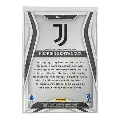 PANINI サッカーカード CHRONICLES CERTIFIED RODRIGO BENTANCUR JUVENTUS /99 #18 中古 IT1