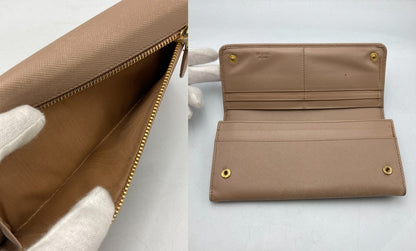 PRADA プラダ サフィアーノ フィオッコ 二つ折り 長財布 中古 D4