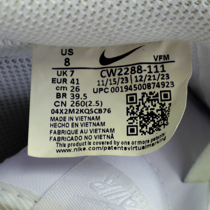 NIKE ナイキ AIRFORCE1 '07 エアフォースワン スニーカー メンズ 定番 ローカット ホワイト/ホワイト 26cm CW2288-111 中古 T1