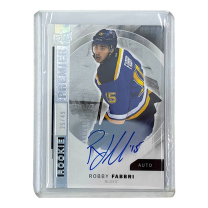UPPER DECK NHLカード PREMIER ROBBY FABBRI BLUES /49 #R-46 中古 IT1