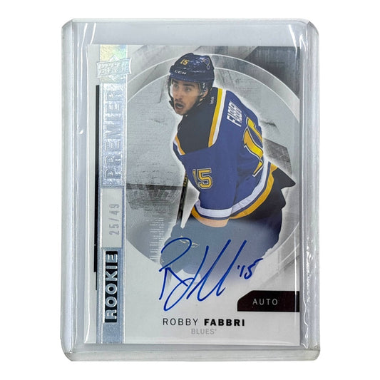 UPPER DECK NHLカード PREMIER ROBBY FABBRI BLUES /49 #R-46 中古 IT1