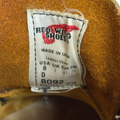 RED WING レッドウィング クラシックモック オックスフォード 8092 USA8 (約26cm) メンズ レザー 靴 シューズ 中古 W1
