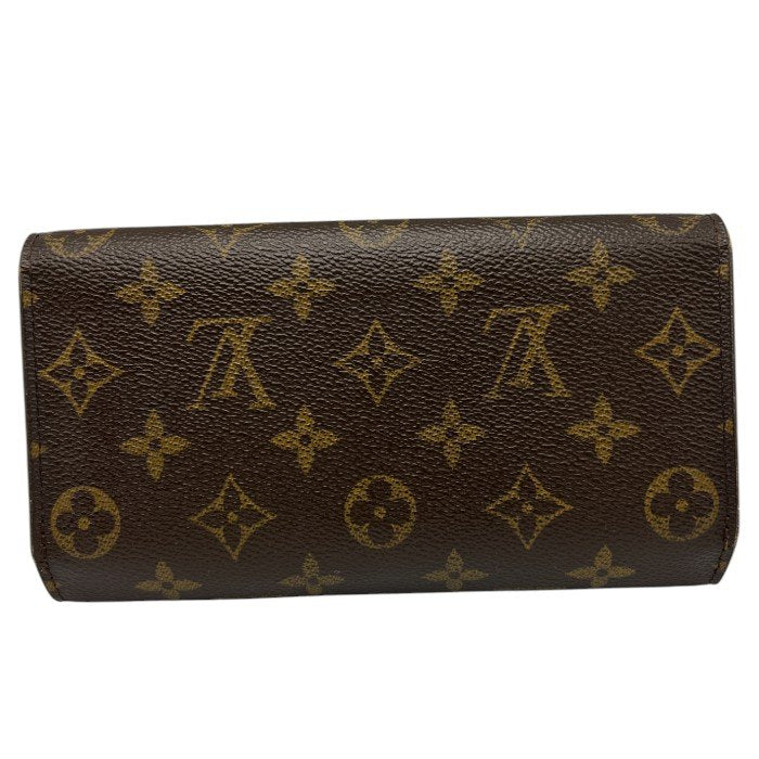 LOUIS VUITTON ルイヴィトン モノグラム ポルトトレゾール・インターナショナル 長財布 M61215 財布 ブランド メンズ レディース ブラウン 中古 W４