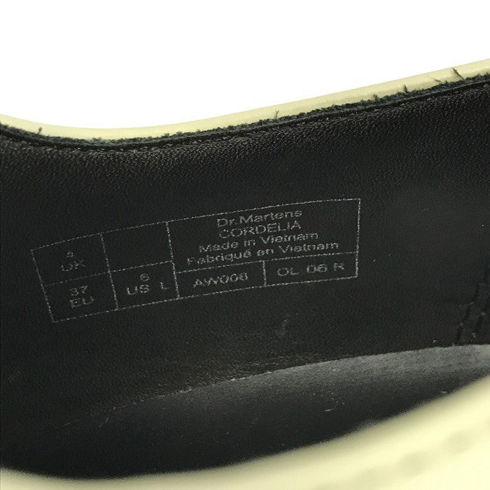 Dr.Martens ドクターマーチン CORDELIA ショートブーツ レディース レザー ヒール ブーティ ホワイト UK4 中古 T1
