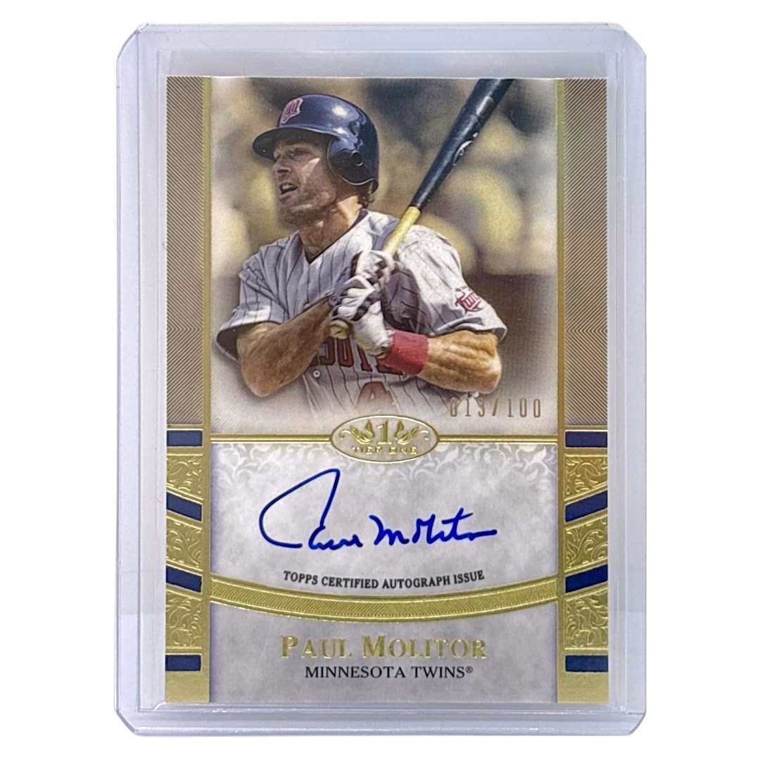 TOPPS MLBカード TIER ONE PAUL MOLITOR MINNESOTA TWINS /100 #T1A-PMO 中古 IT1