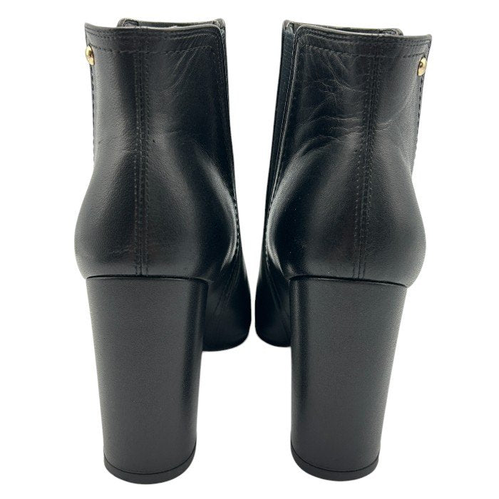 DAIANA ダイアナ サイドゴア ショートブーツ 22.5cm レディース レザー ブラック ヒール 中古 W４