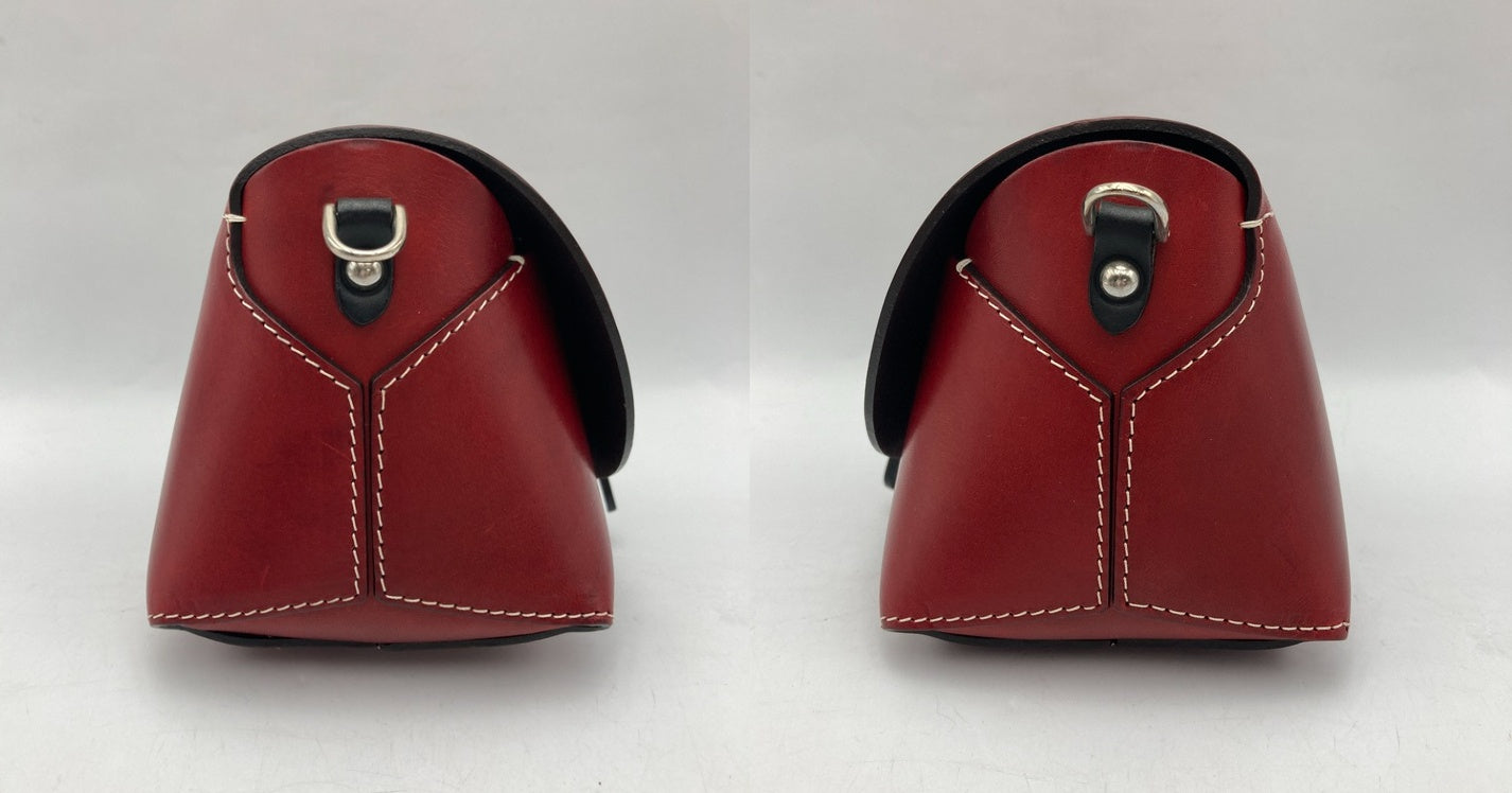 PIERRE BOISSET PARIS ピエール・ボワセ レザー ミニショルダーバッグ 中古 D4